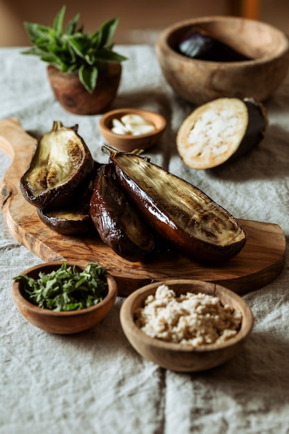 Foto gratuita surtido de sabrosas comidas judías