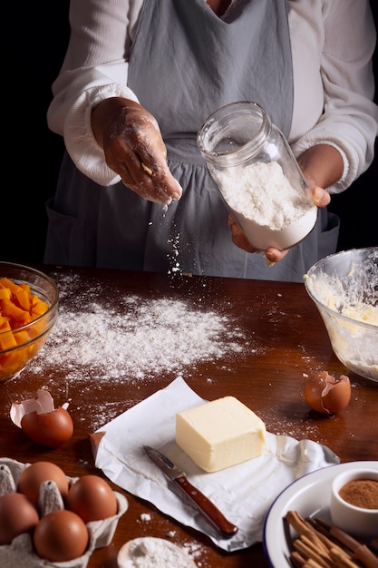 Foto gratuita surtido de tarta de calabaza