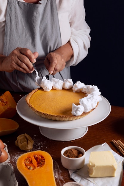 Surtido de tarta de calabaza