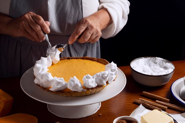 Surtido de tarta de calabaza