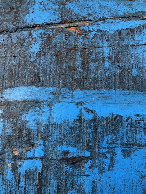 Tablero sucio de madera azul