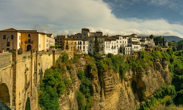 "Tajo" de Ronda, ciudad turística de Andalucía, España.