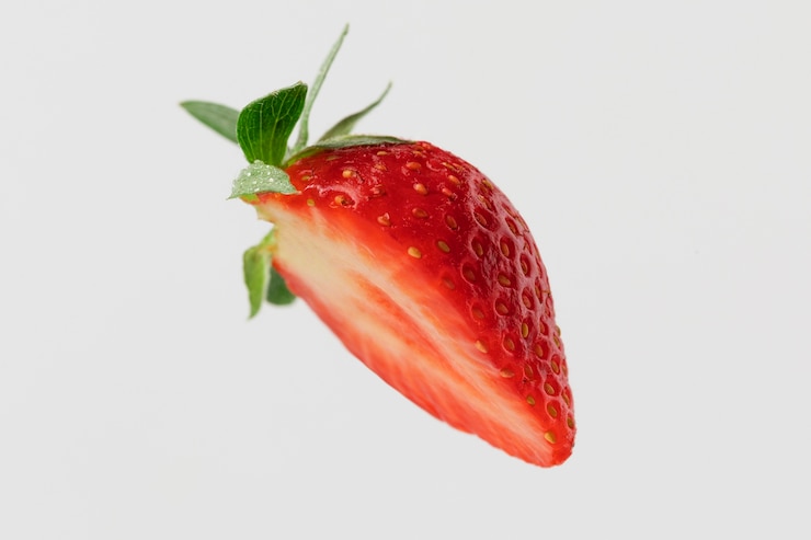Photo Gratis tampilan minimal buah stroberi