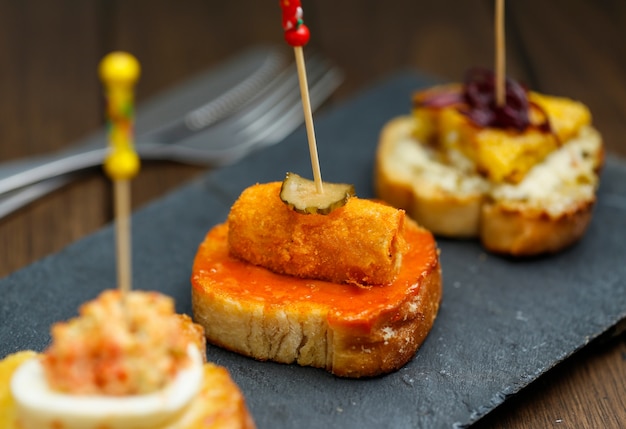 Tapas de aperitivos españoles