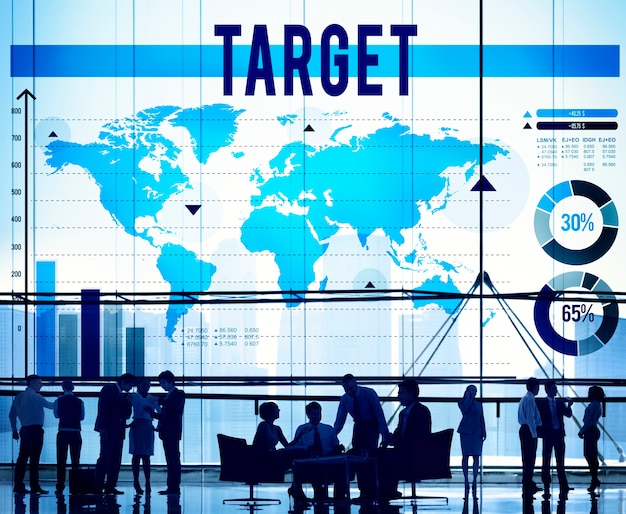 Target Aspiration Goal Misión Success Aim Concept