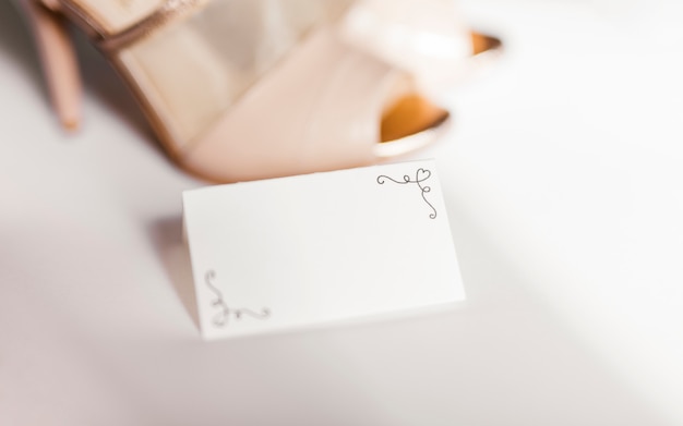 Tarjeta de boda delicada