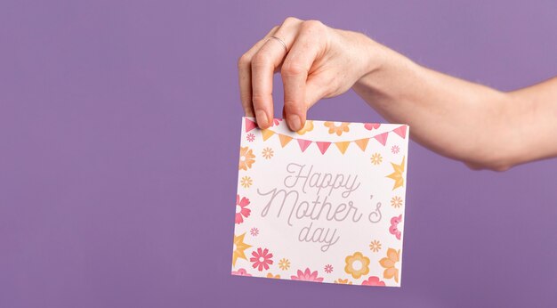 Tarjeta del día de las madres felices