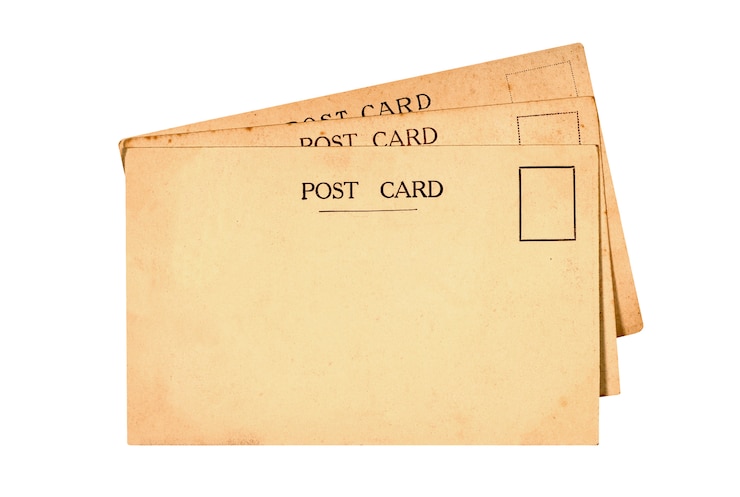 Foto gratuito tarjetas postales viejas
