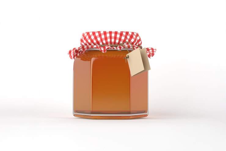 Un tarro de deliciosa mermelada de fruta casera