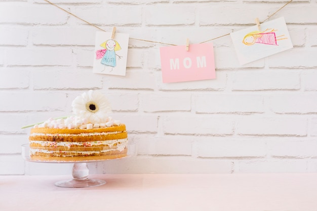 Tarta deliciosa para el día de la madre