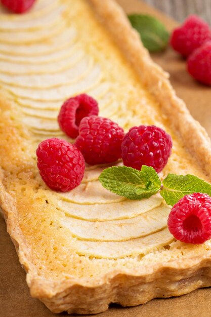 Tarta de manzana con frangipane