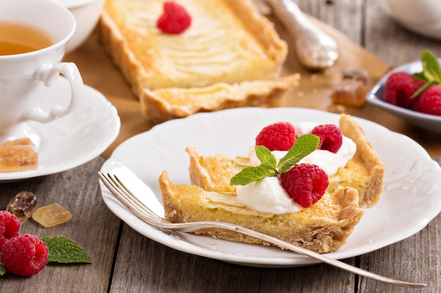 Tarta de manzana con frangipane