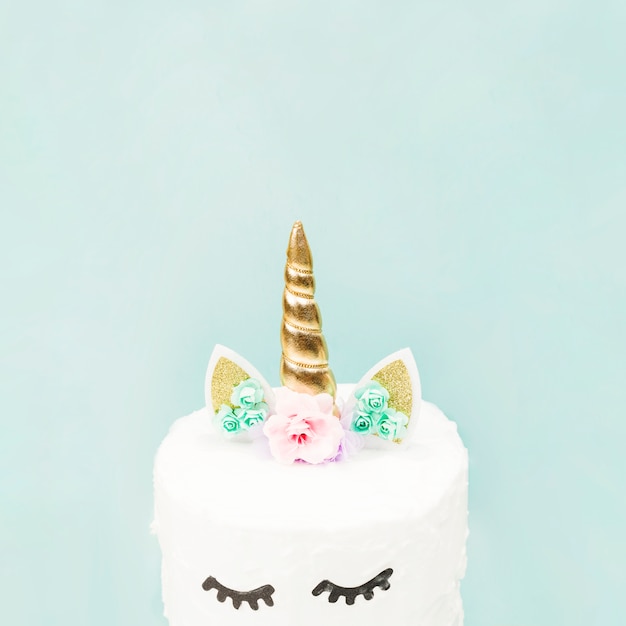 Foto gratuita tarta de unicornio