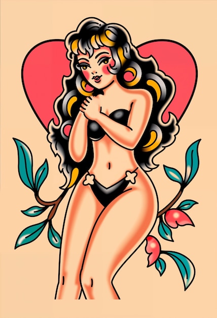 El tatuaje flash tradicional