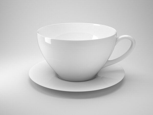 Taza de café blanco