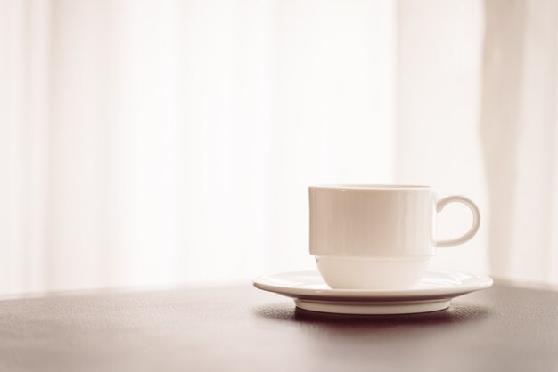 Taza de cafe blanco