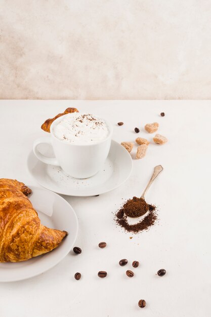 Taza de café delicioso