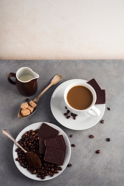 Taza de café delicioso