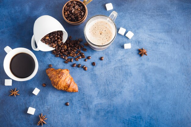 Taza de café delicioso