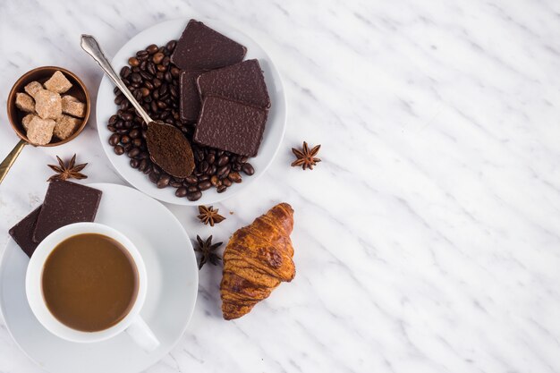 Taza de café delicioso