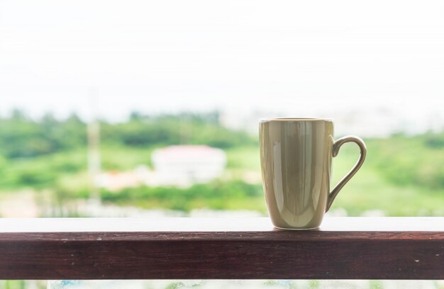 una taza de café