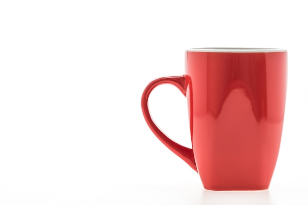 Foto gratuita taza roja con reflejos