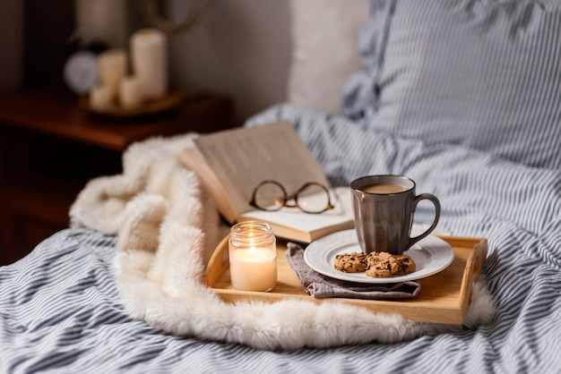 Taza de té y galletas