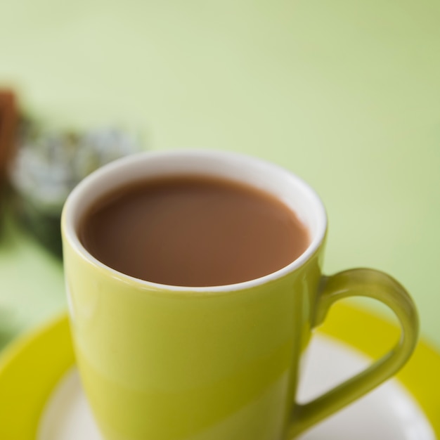 Foto gratuita taza de té verde