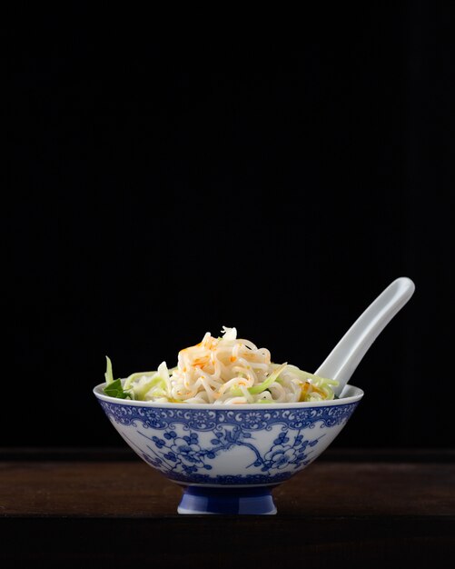 Tazón de pasta de fideos, recipientes chinos tradicionales