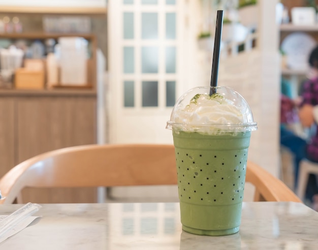 Té verde frappe