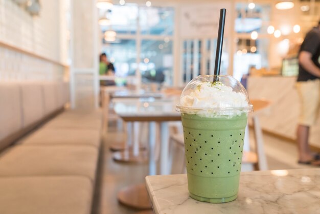 Té verde frappe