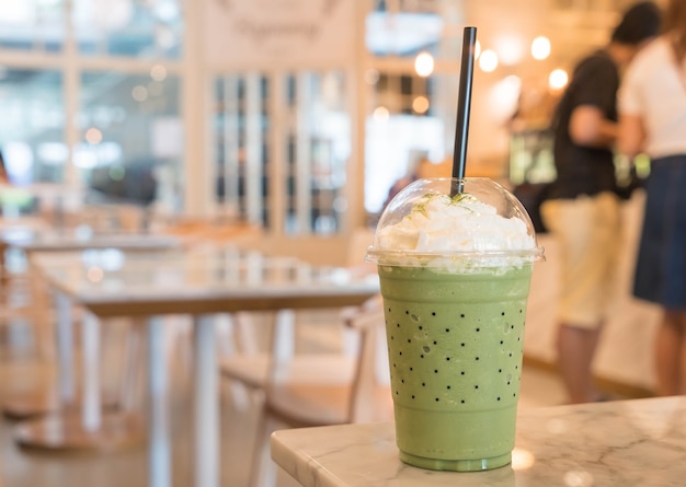 Té verde frappe