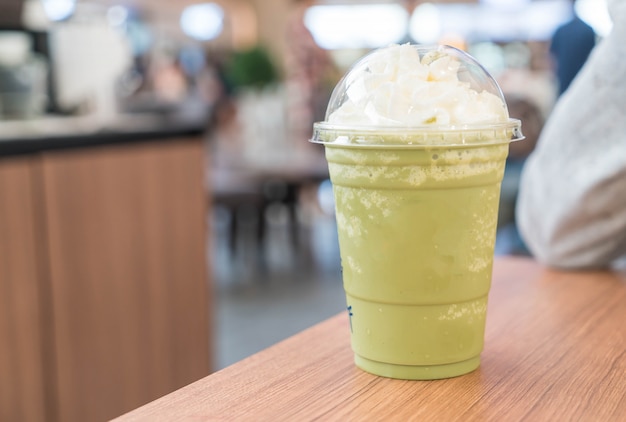 Té verde latte frappe