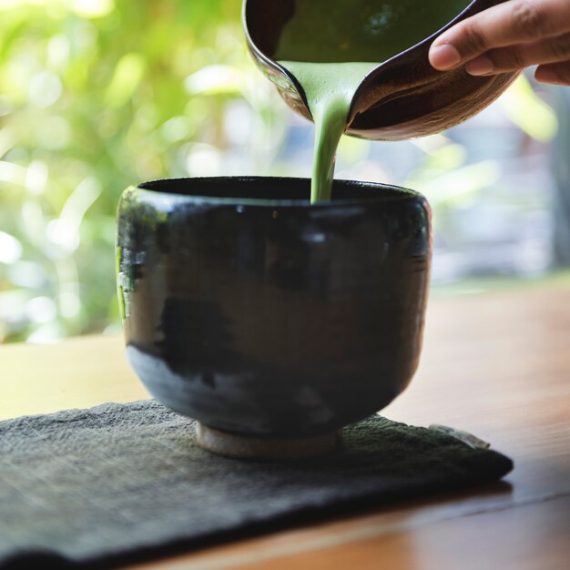 Té verde Matcha japonés tradicional