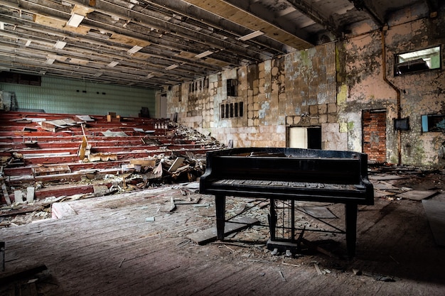 Teatro abandonado en Pripyat