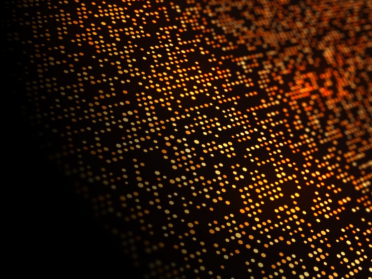 Foto gratuito techno puntos de fondo abstracto