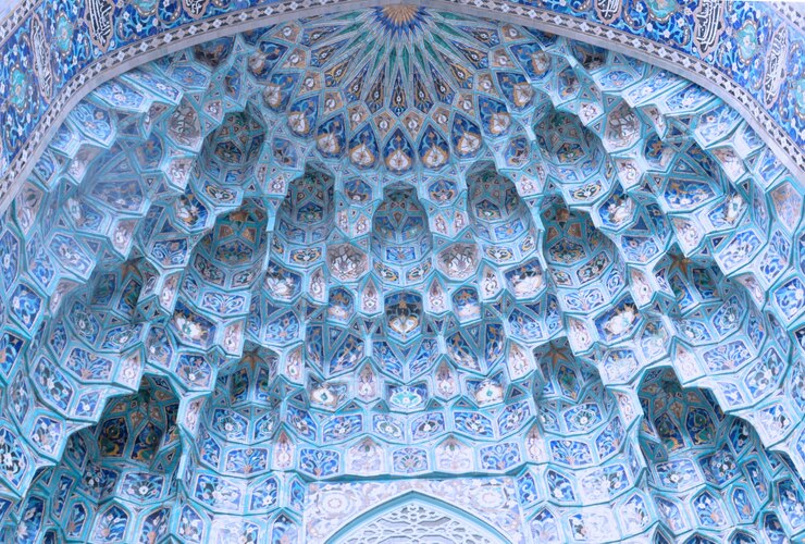 Foto gratuito techo de mezquita islámica