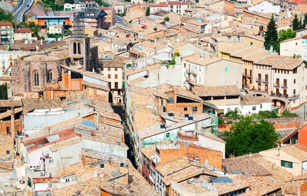 Techos del casco antiguo. Cardona