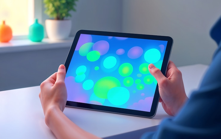 Foto gratuito tecnología y holograma ilustrados