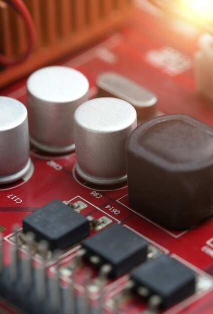 Tecnología de la placa base de computadora electrónica