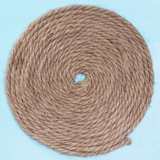 Tejido de cuerda natural de algodón circular