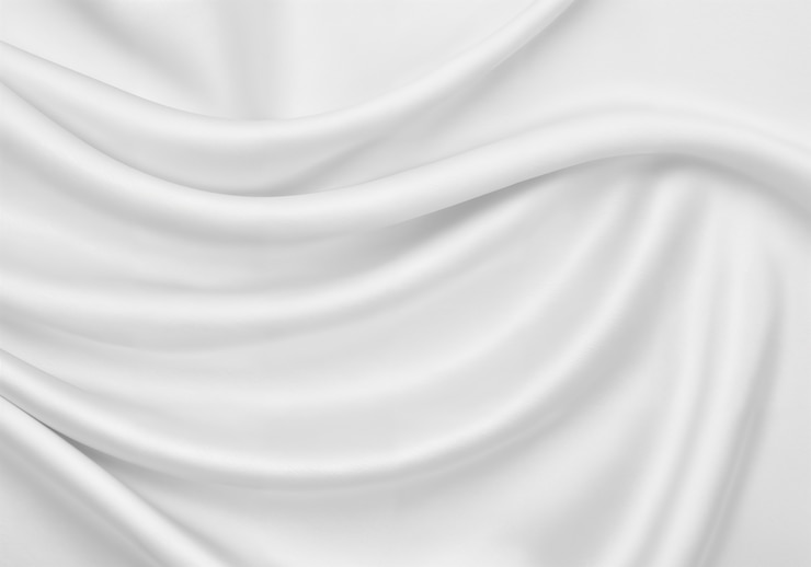 Foto gratuito tejido de seda blanca con ondas suaves