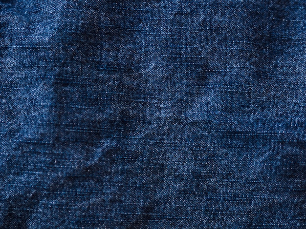 Tela de material azul de primer plano
