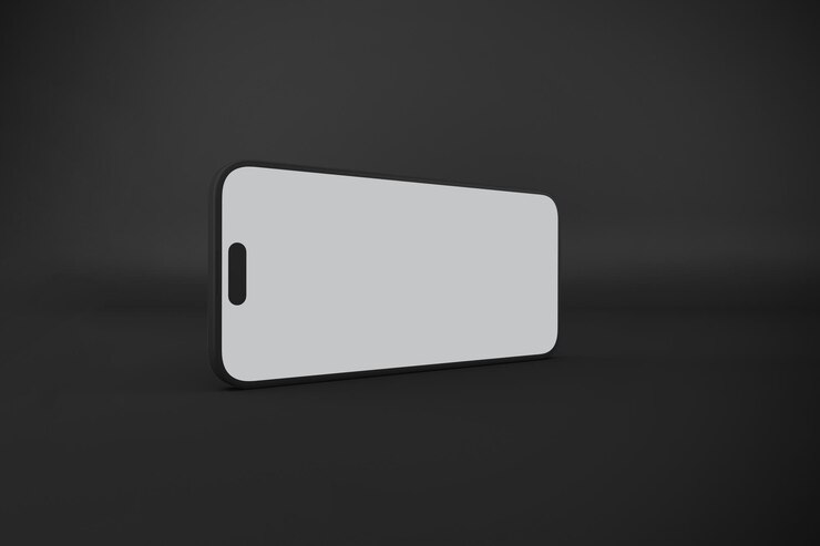 Foto gratuito el teléfono de arcilla horizontal 16 pro max