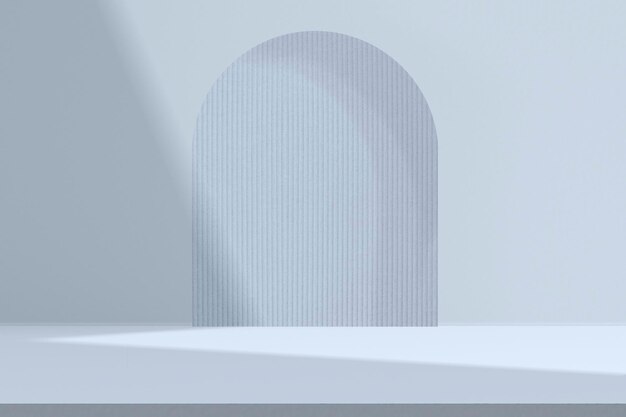 Telón de fondo azul del producto con espacio de diseño