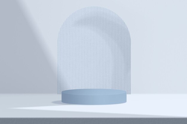 Telón de fondo azul del producto con espacio de diseño