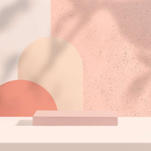 Telón de fondo de producto pastel con espacio de diseño