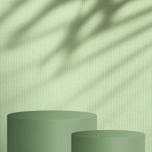 Telón de fondo de producto verde con espacio de diseño