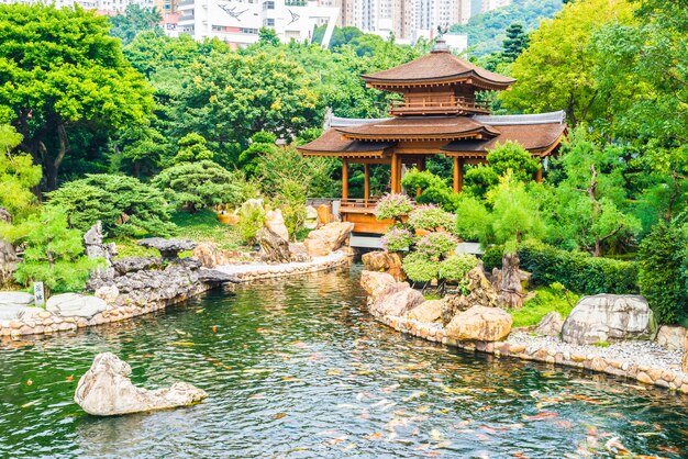 Templo de Chi lin en jardín nan lian