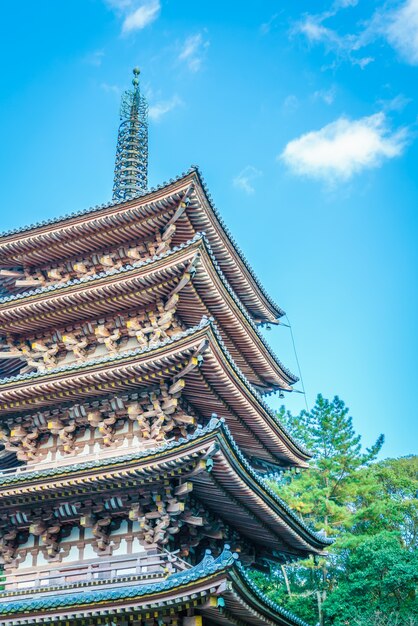 templo de Daigo-ji en otoño, Kyoto, Japón